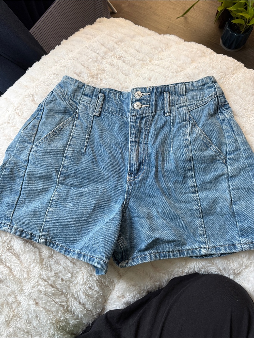 Free People Seamed Jean Short